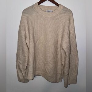 & Other Stories Cream Crewneck Sweater